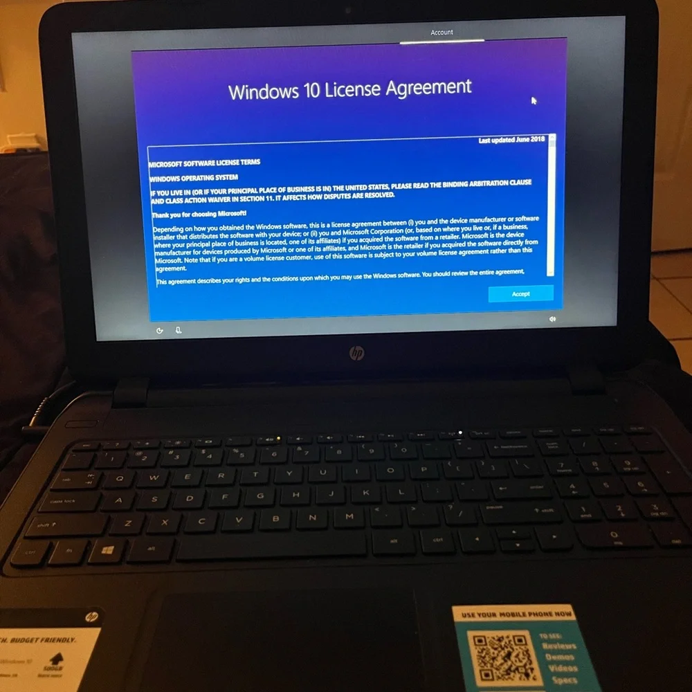 HP 15.6 Laptop